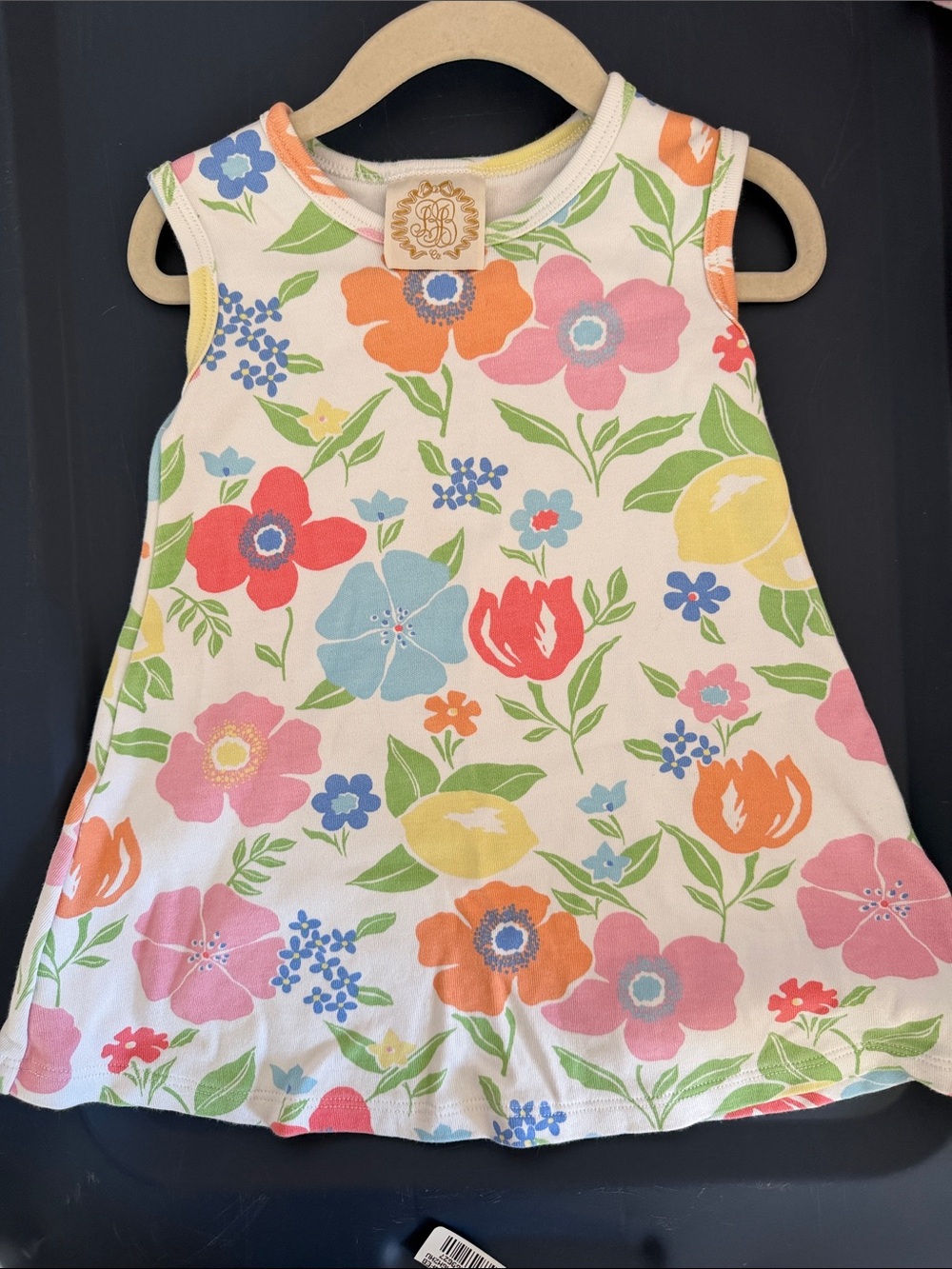 Kids Floral A-Line Tank Top - Multicolor - [Brand Unspecified]